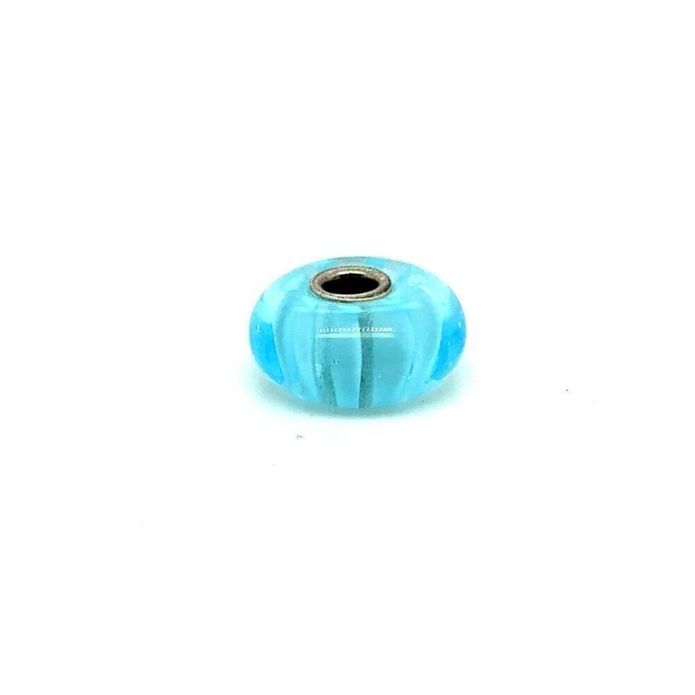 Trollbeads Light Blue Stripe Bead